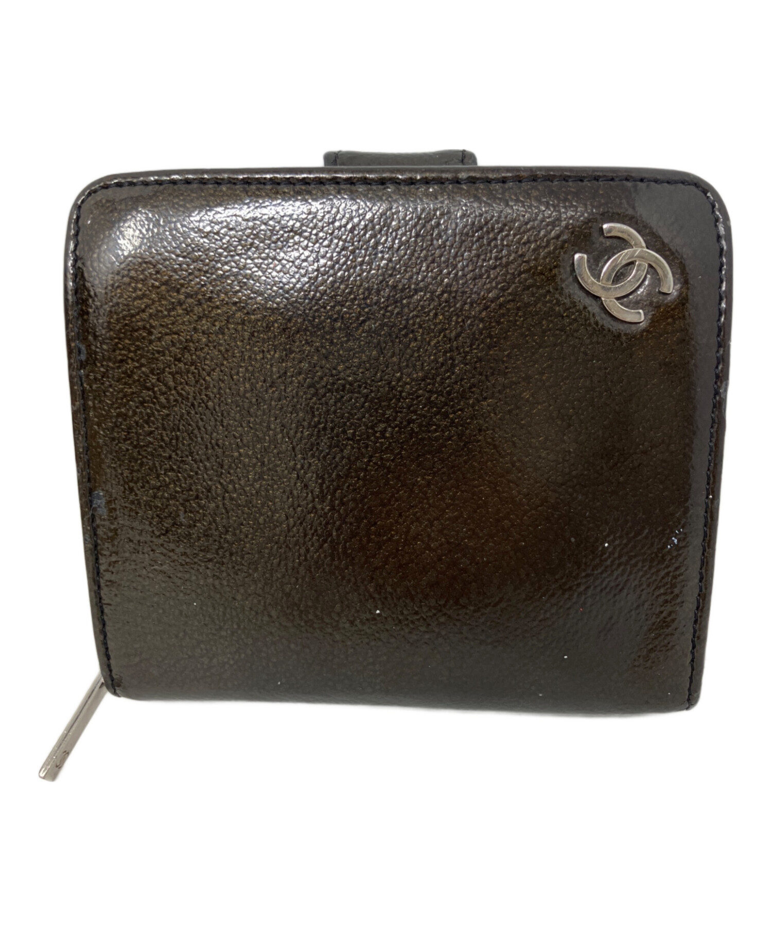 中古・古着通販】CHANEL (シャネル) CHANEL 2つ折り財布 ブラウン