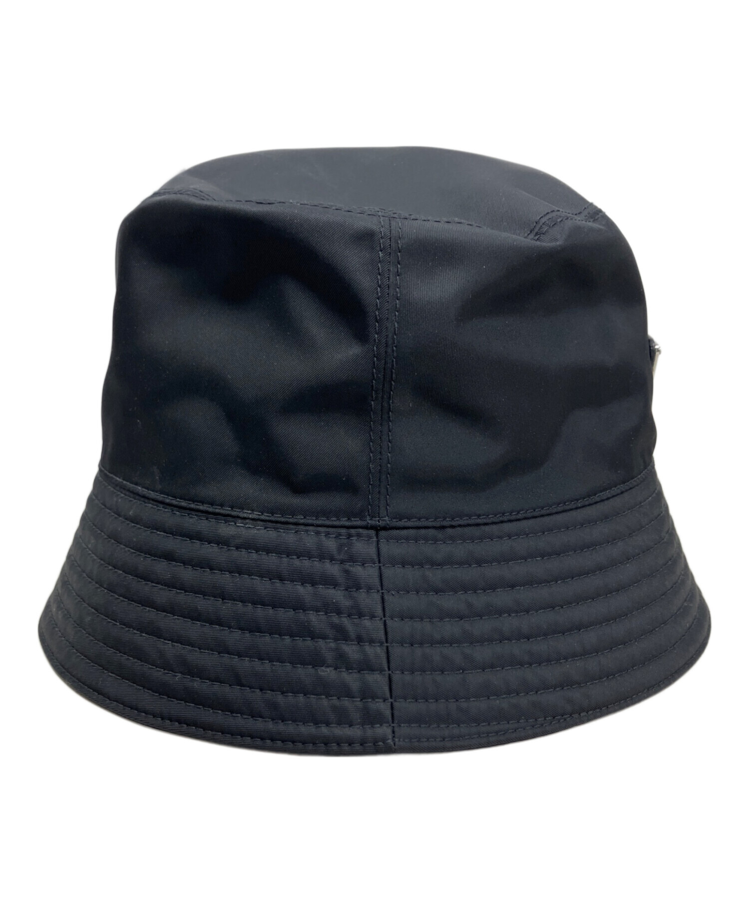 【美品】PRADA バケットハット ブラック PRADA（プラダ） ハット レディース ブランド ウール バケットハット