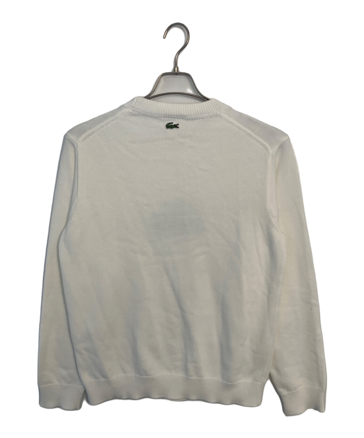 中古・古着通販】LACOSTE (ラコステ) LACOSTE 薄手ニット ホワイト 