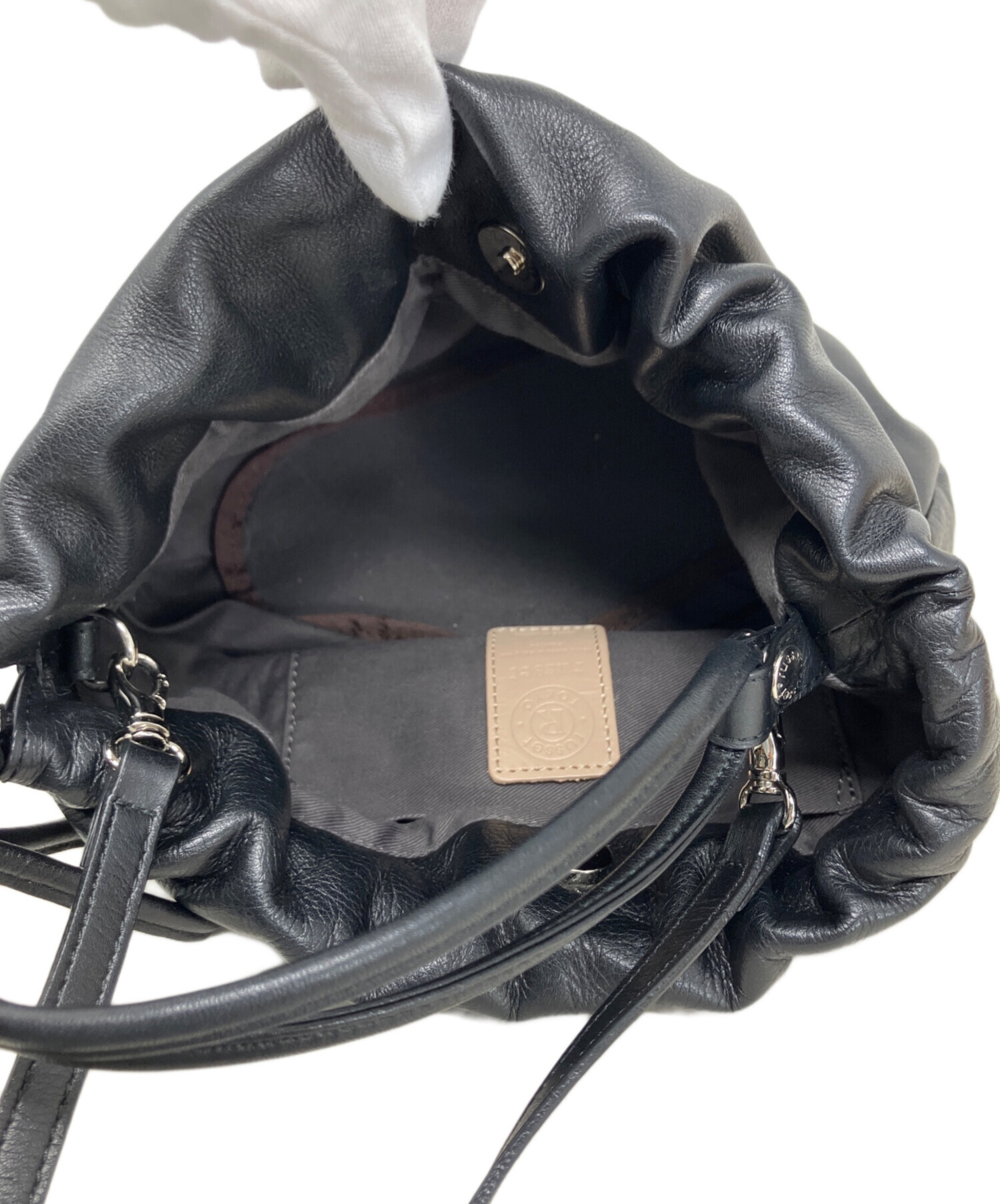 中古・古着通販】russet (ラシット) russet 巾着バッグ ブラック
