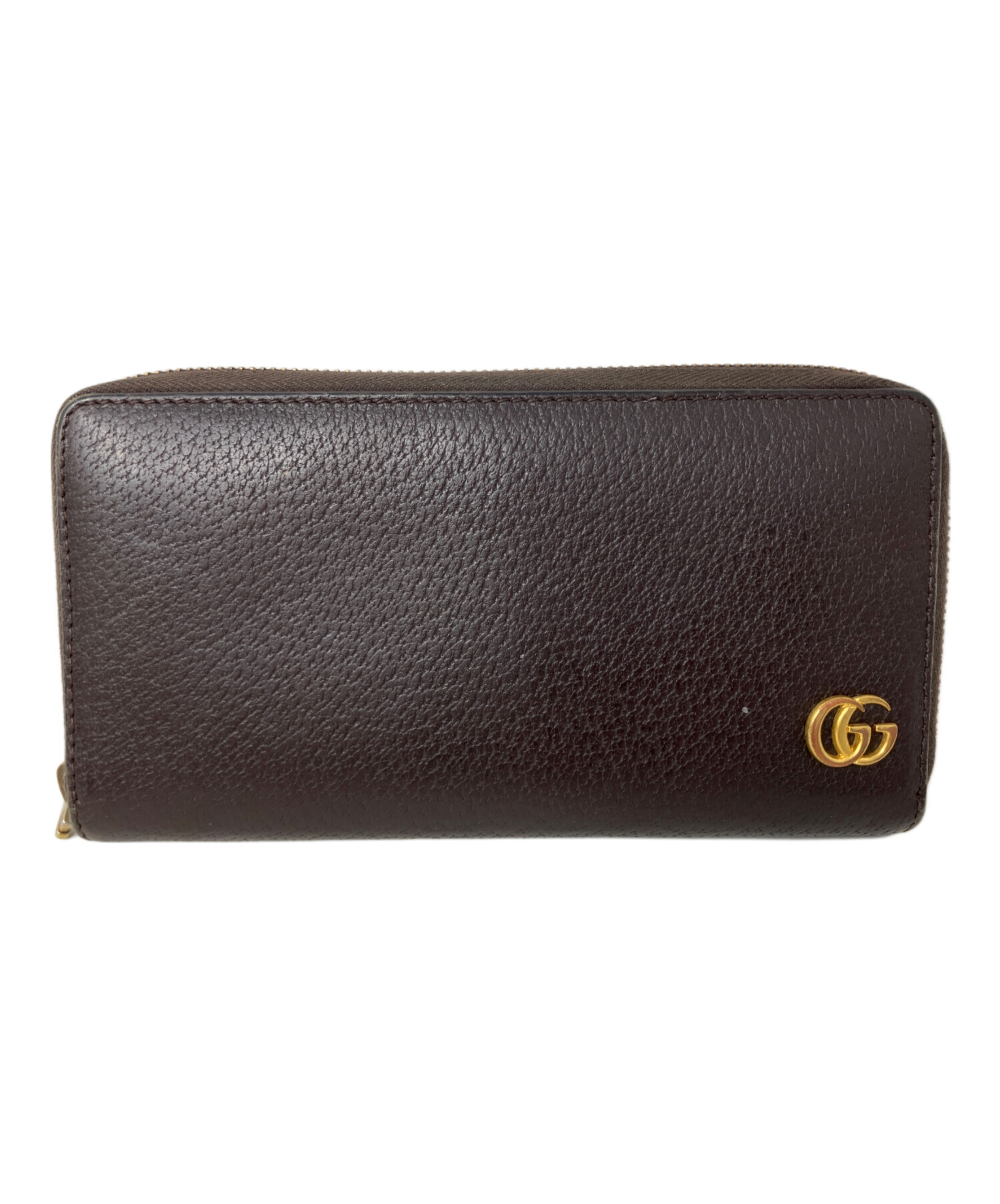 GUCCI マーモント　長財布　中古 中古・古着通販】GUCCI (グッチ) GUCCI GGマーモント 長財布 ブラウン