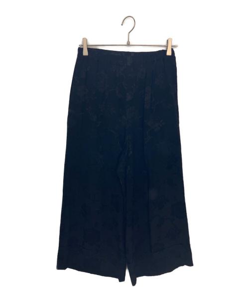 トリコ コムデギャルソン ビンテージ ワイド パンツ スカーチョ ギャザー 濃紺 中古・古着通販】tricot COMME des GARCONS (トリココムデギャルソン