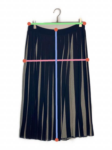 GUCCI グッチ イタリア製 ニットプリーツスカート A253 中古・古着通販】GUCCI (グッチ) GUCCI プリーツニットスカート グレー
