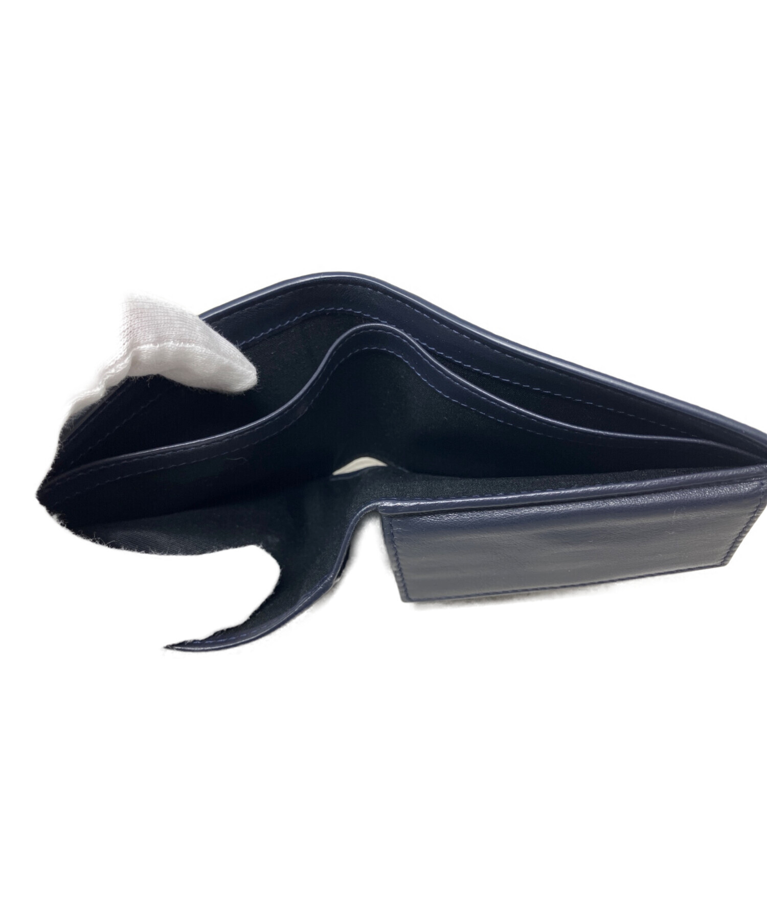 中古・古着通販】DIOR (ディオール) DIOR 2つ折り財布 ネイビー