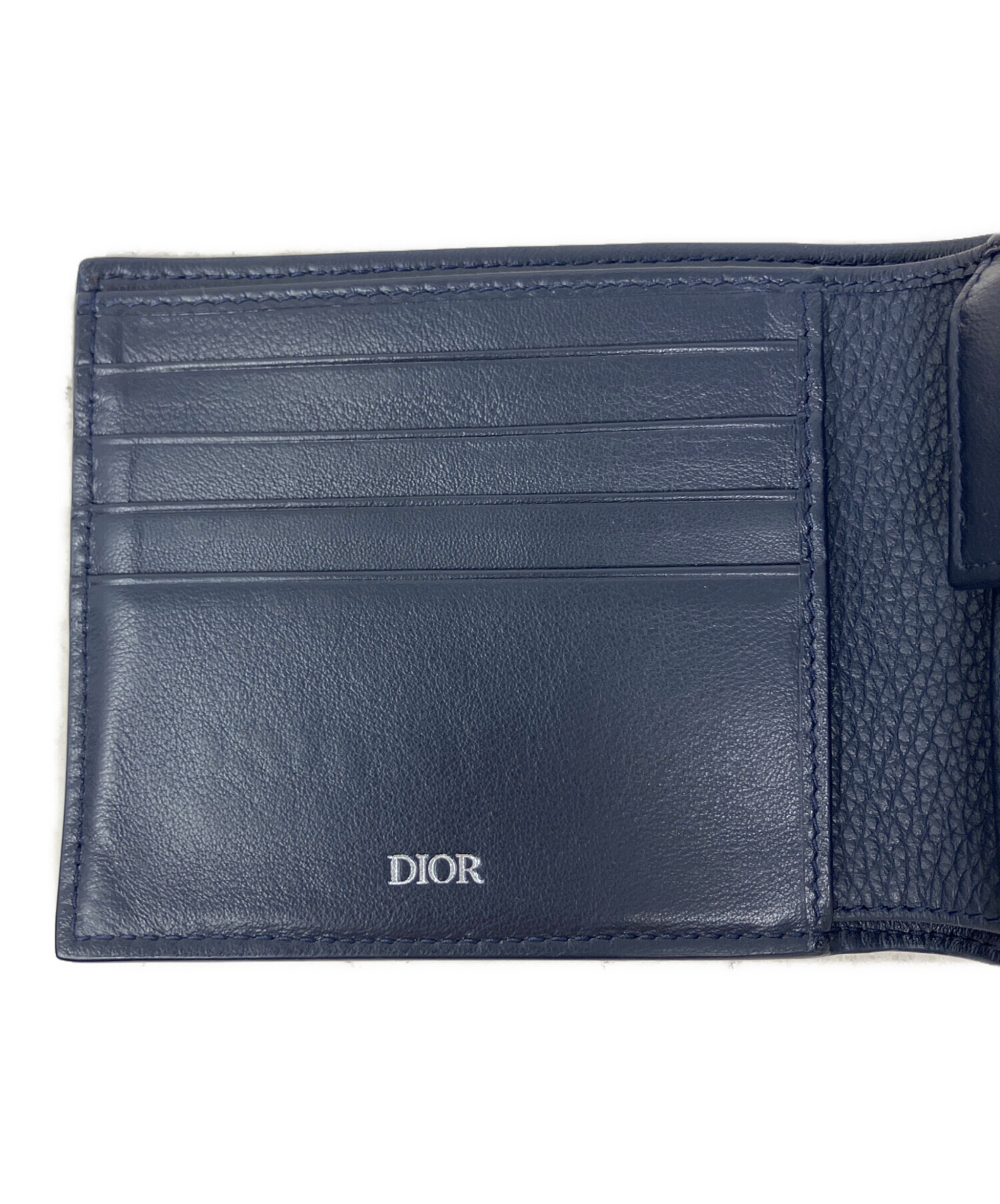 中古・古着通販】DIOR (ディオール) DIOR 2つ折り財布 ネイビー
