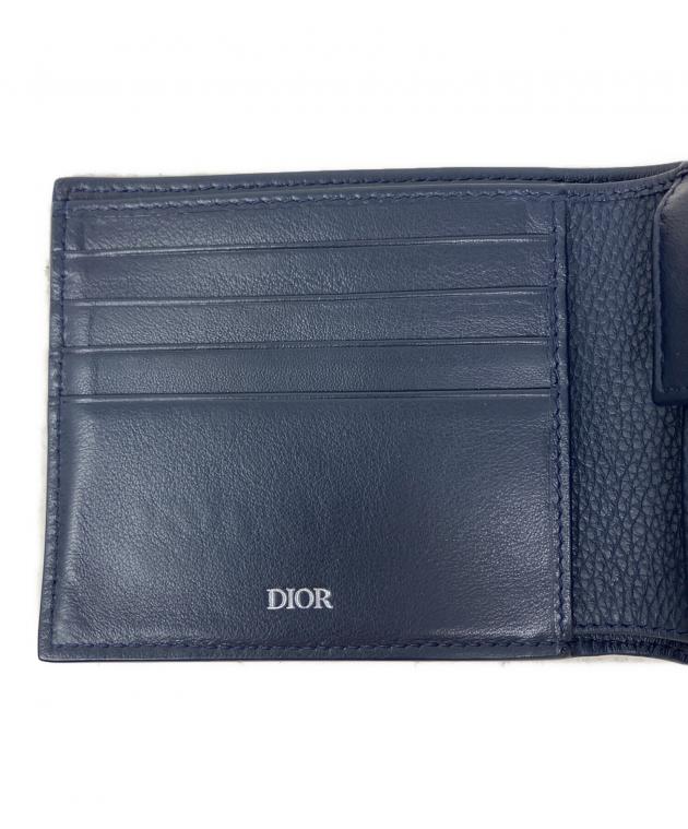 中古・古着通販】DIOR (ディオール) DIOR 2つ折り財布 ネイビー