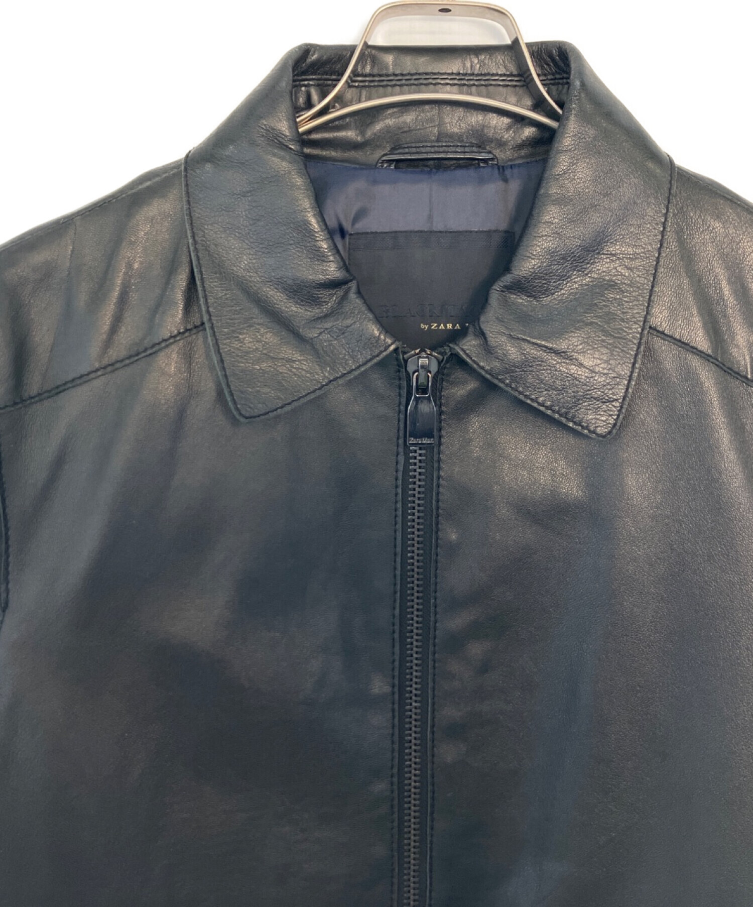中古・古着通販】ZARA (ザラ) ZARA レザージャケット ブラック サイズ