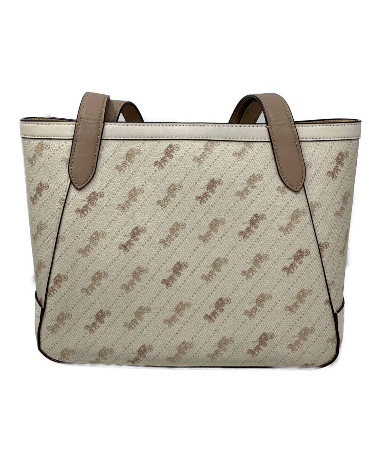 中古・古着通販】COACH (コーチ) ハンドバッグ ベージュ｜ブランド