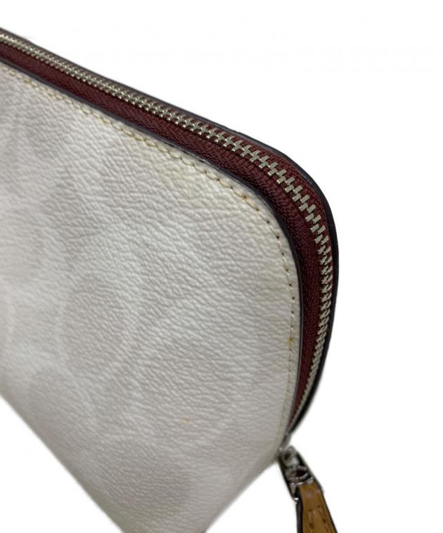 中古・古着通販】COACH (コーチ) COACH コスメポーチ ホワイト