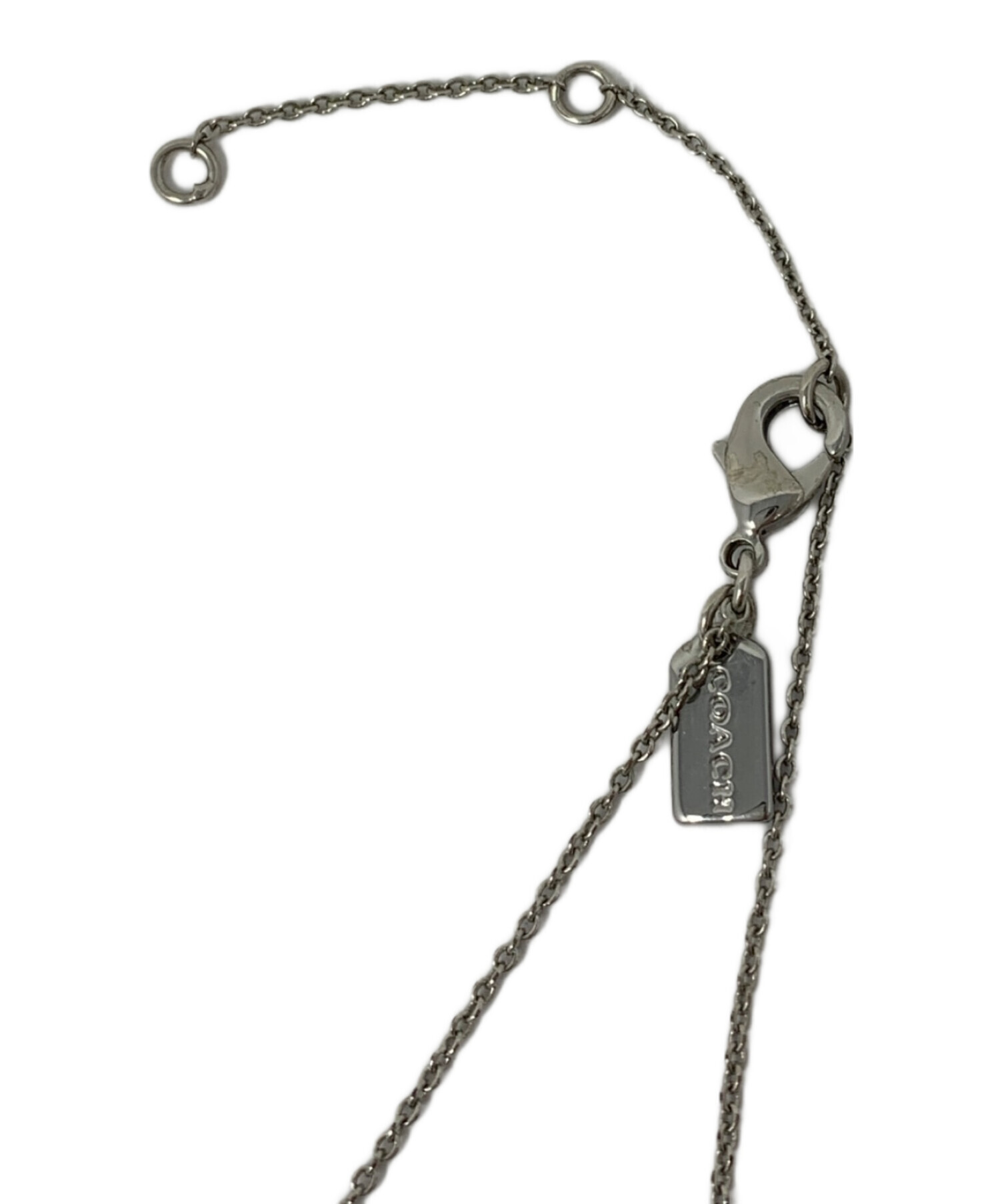 からんば羽ナポレオン ショップ別注シルバーコーチドック 中古・古着通販】COACH (コーチ) COACH ネックレス シルバーカラー