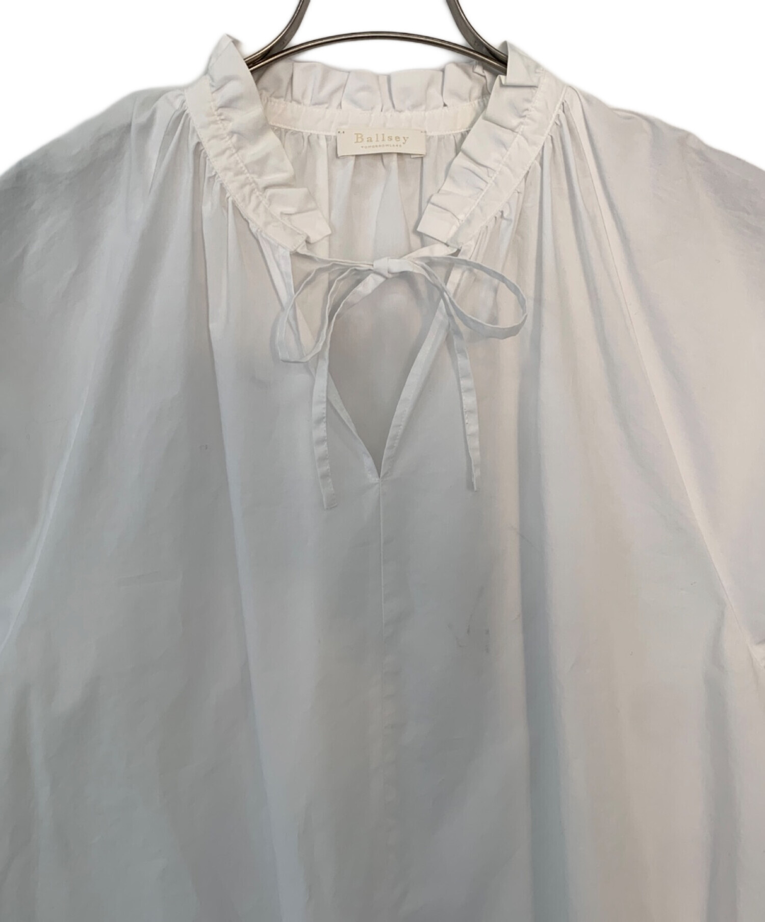 中古・古着通販】BALLSEY (ボールジィ) BALLSEY 半袖ブラウス ホワイト