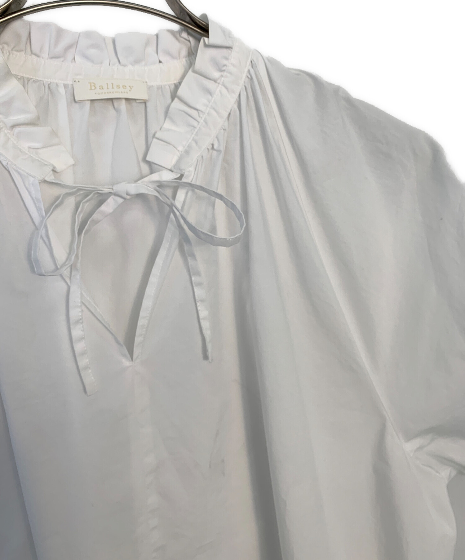 美品　Ballsey ボールジー 半袖ブラウス ホワイト 36 中古・古着通販】BALLSEY (ボールジィ) BALLSEY 半袖ブラウス ホワイト