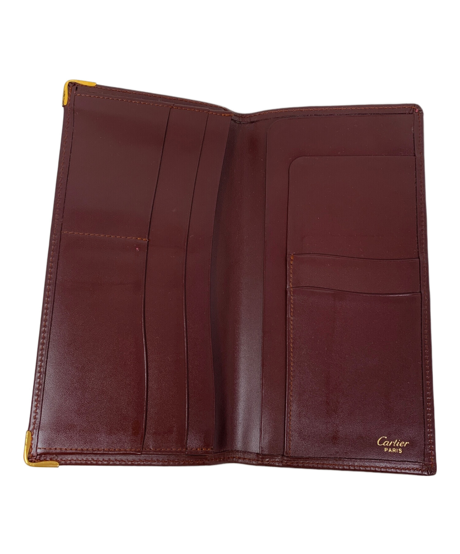 中古・古着通販】Cartier (カルティエ) Cartier 札入れ ワインレッド