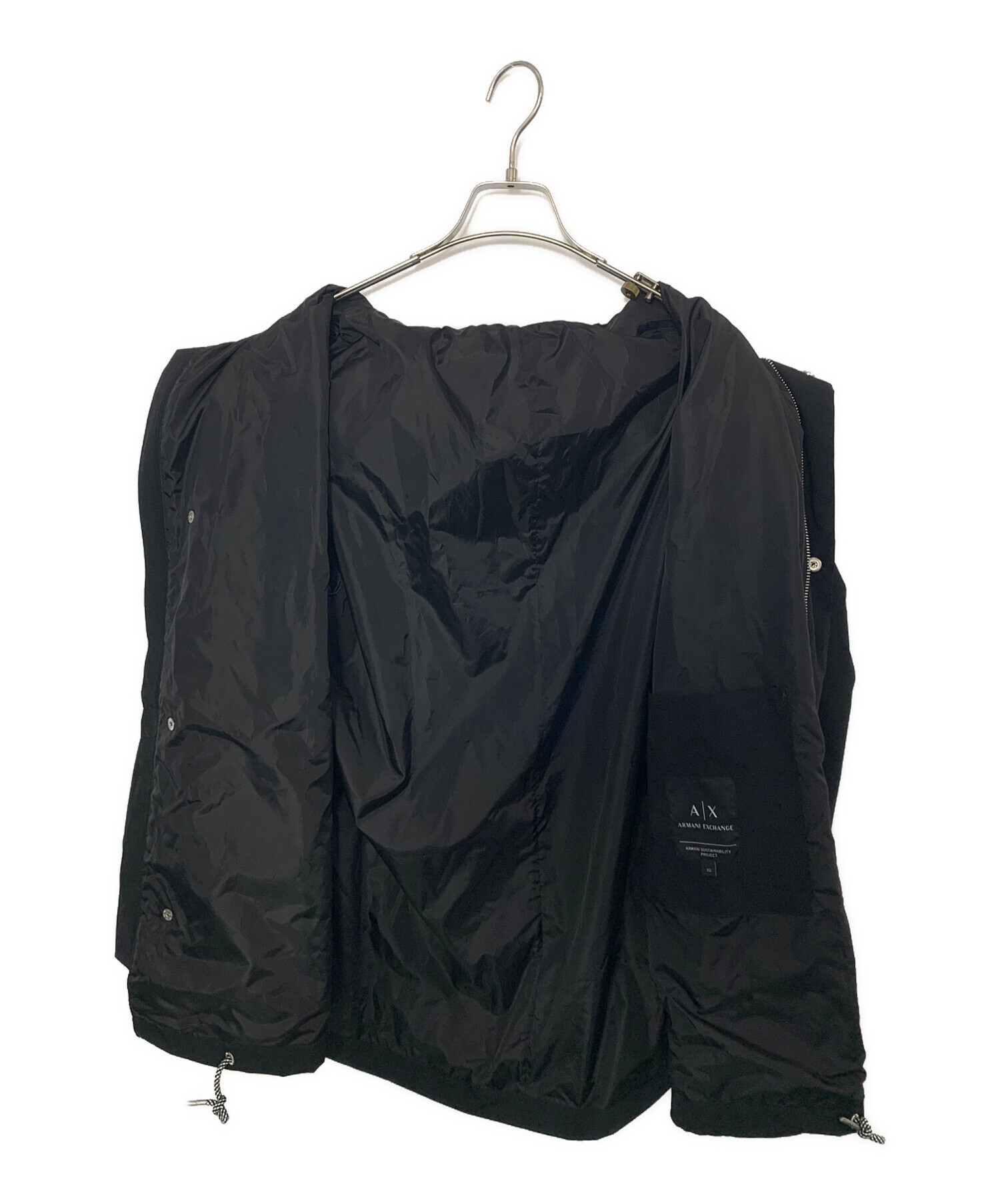 T*O様 【ARMANI】vintage ナイロンジャケット ブラック 中古・古着通販】ARMANI EXCHANGE (アルマーニ エクスチェンジ) ARMANI