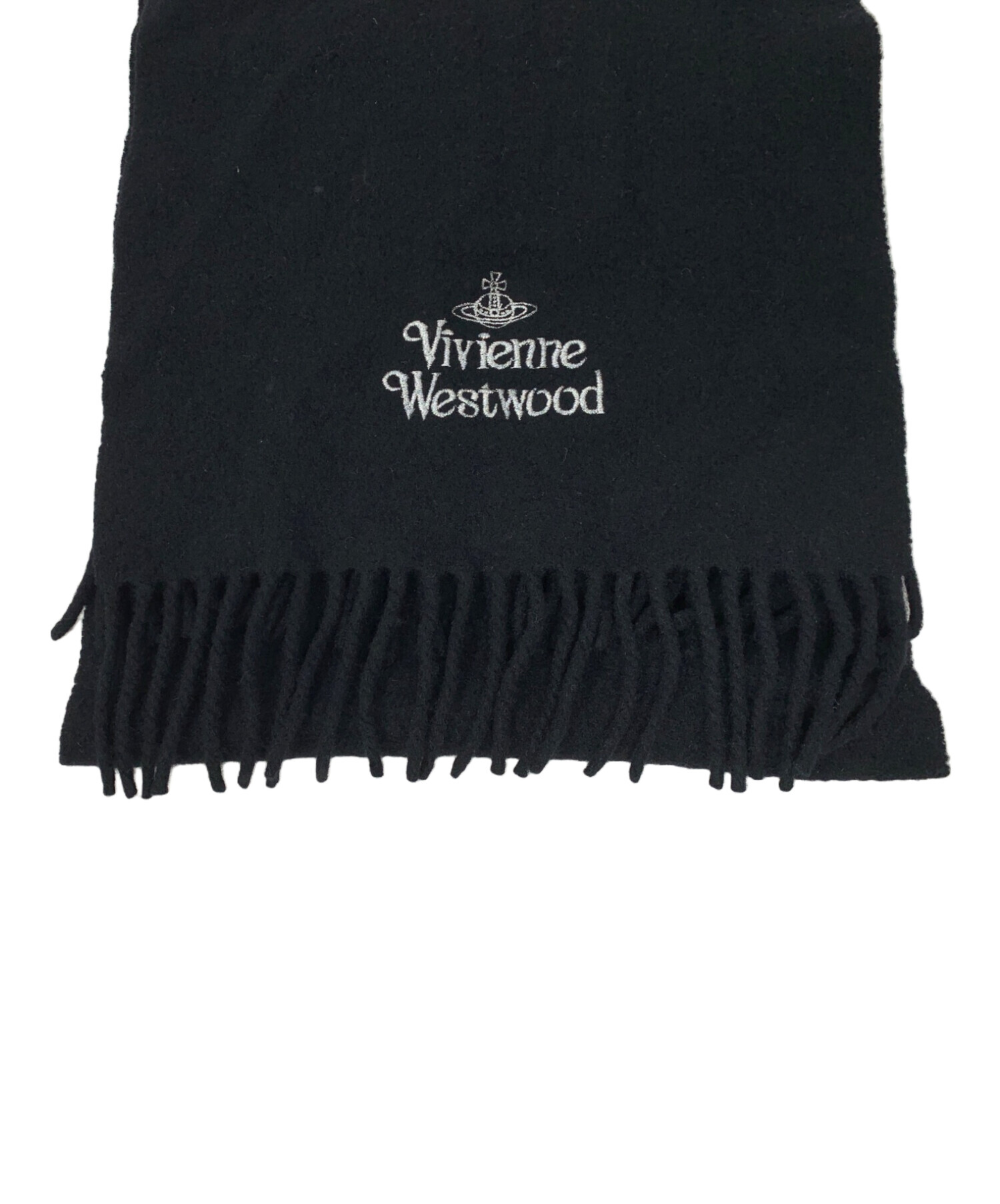 1500円オフ中‼️レア✨️ Vivienne Westwood マフラー ブラック 中古・古着通販】Vivienne Westwood (ヴィヴィアンウエストウッド