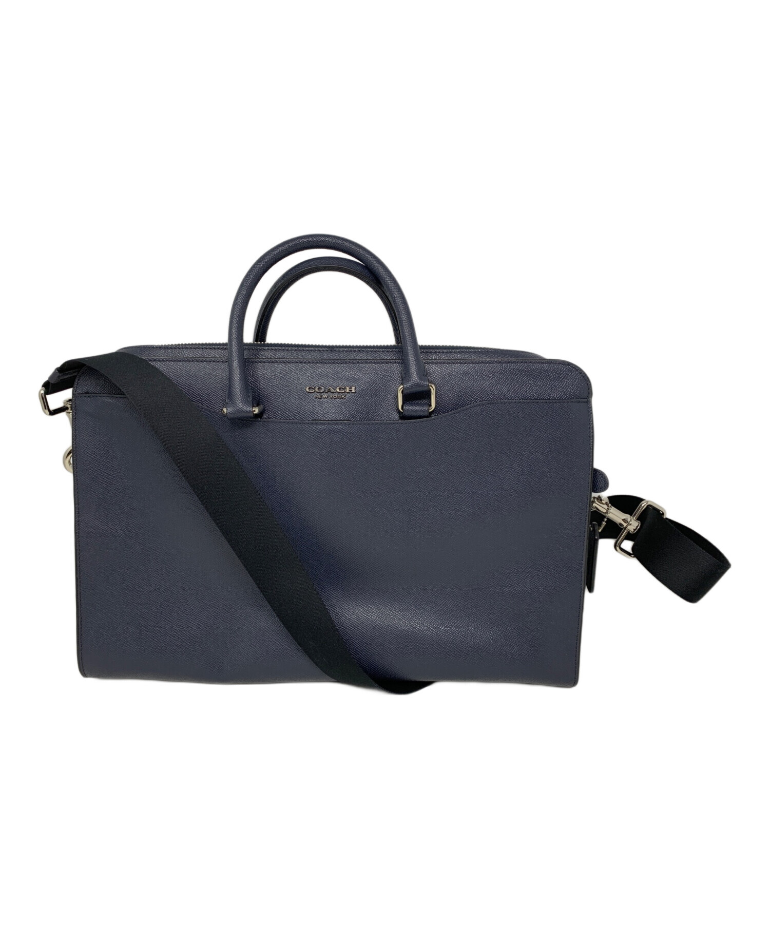 COACH ビジネスバッグ 2way ネイビー 中古・古着通販】COACH (コーチ) COACH ビジネスバッグ ネイビー