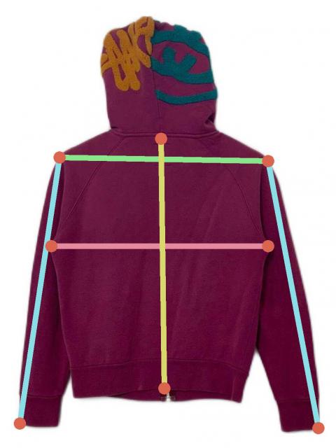 中古・古着通販】stussy (ステューシー) stussy ジップパーカー