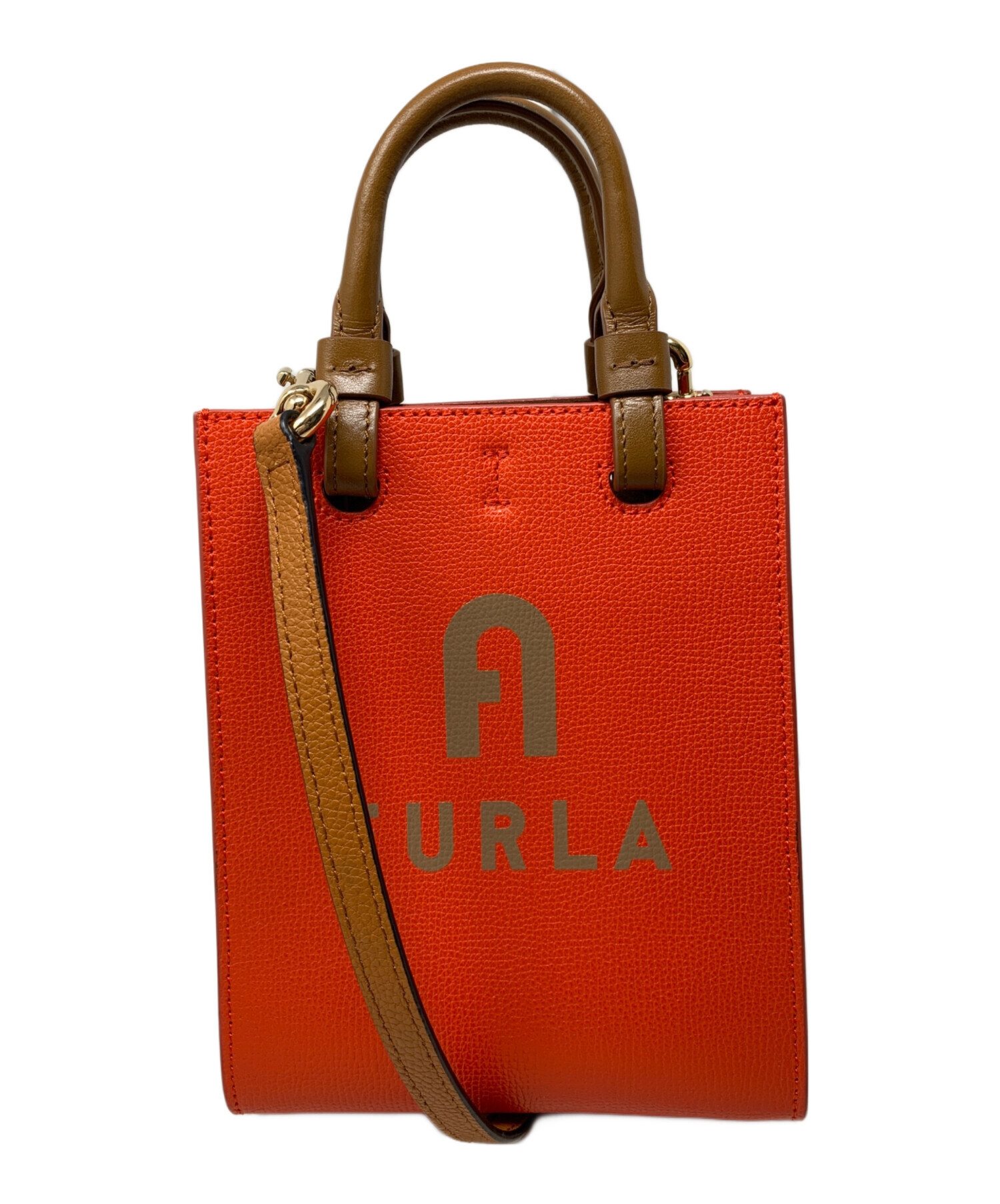 中古・古着通販】FURLA (フルラ) FURLA 2WAYバッグ オレンジ｜ブランド