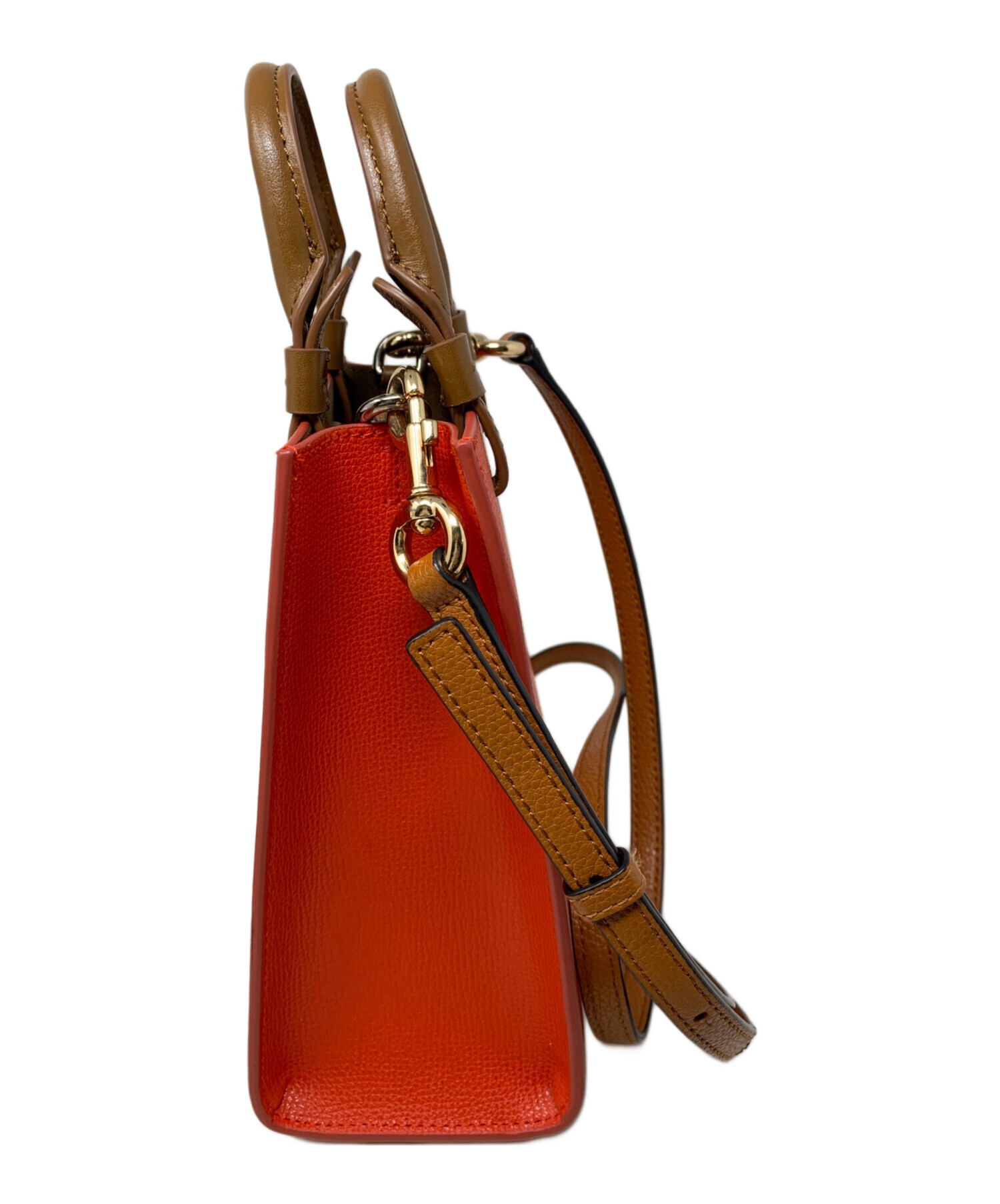 mritoru31  FURLA フルラ エッセンシャル 2way 中古・古着通販】FURLA (フルラ) FURLA 2WAYバッグ オレンジ｜ブランド