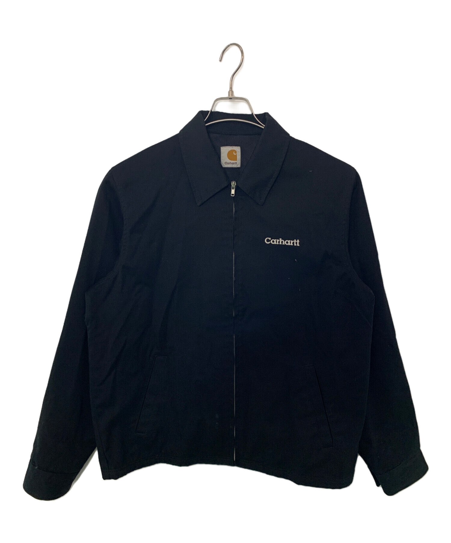 Carhartt ジップアップジャケット ブラック 中古・古着通販】CarHartt (カーハート) CarHartt ジップアップ