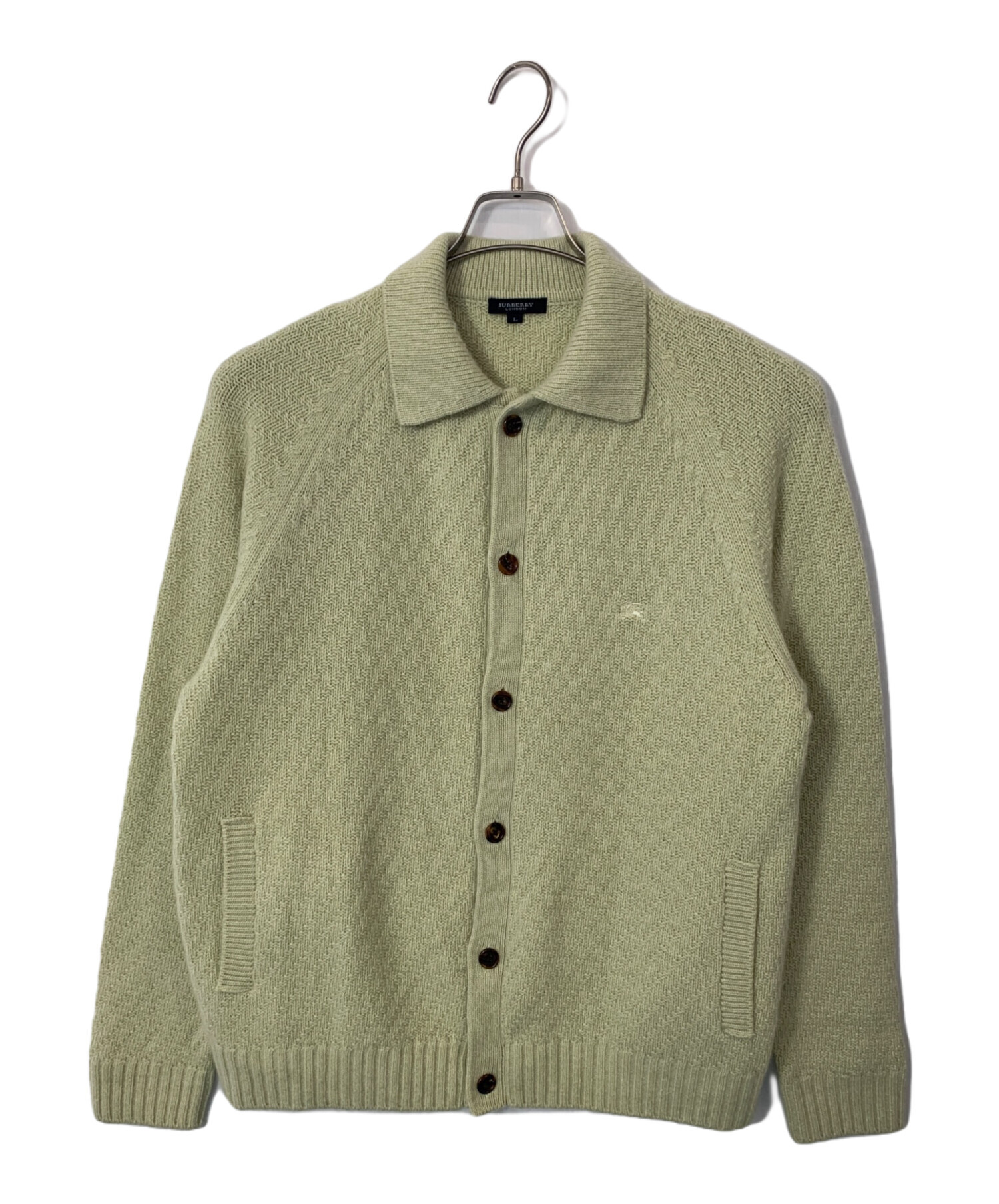 バーバリーロンドン　カーディガン　大きいサイズ　メッシュ　メタルロゴプレート 中古・古着通販】BURBERRY LONDON (バーバリーロンドン) BURBERRY