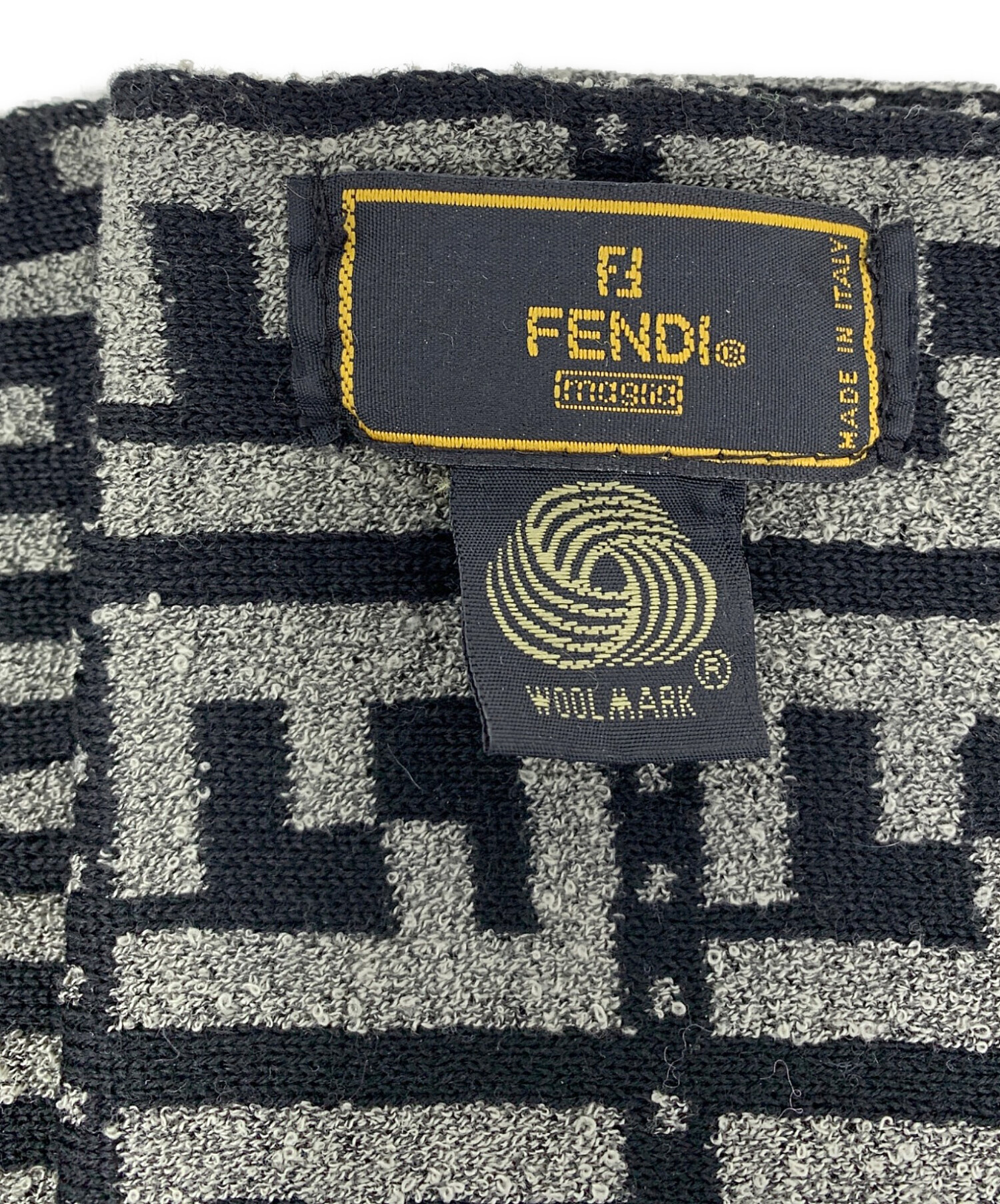 中古・古着通販】FENDI (フェンディ) FENDI マフラー ブラック