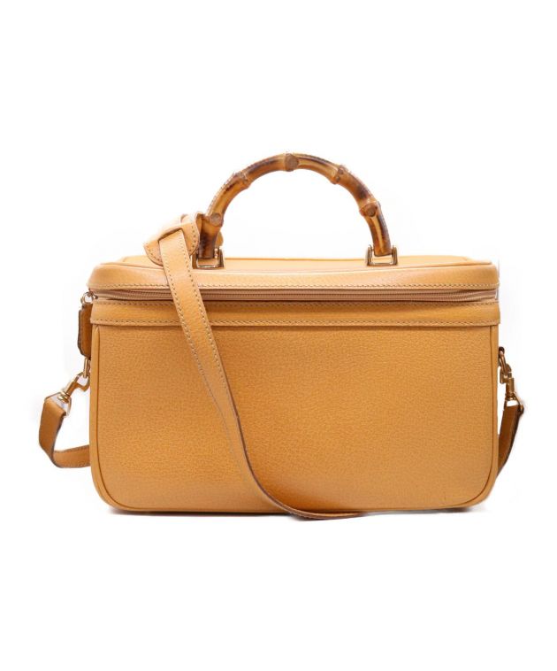 中古・古着通販】GUCCI (グッチ) バニティバッグ ブラウン バンブー