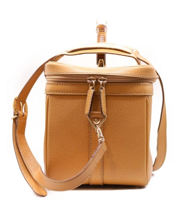 GUCCI　グッチ　バンブー バニティバック新品未使用　正規品 中古・古着通販】GUCCI (グッチ) バニティバッグ ブラウン バンブー