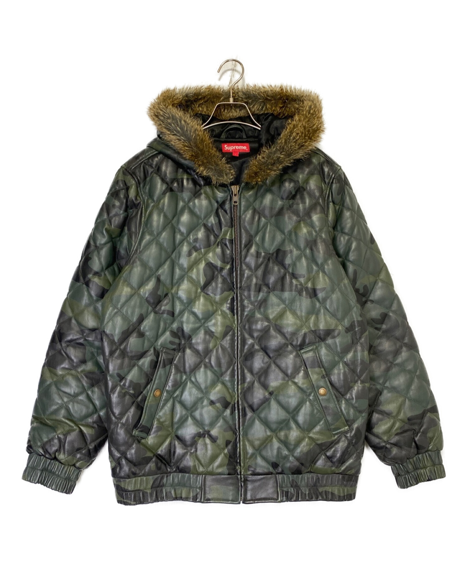 中古・古着通販】SUPREME (シュプリーム) Quilted Leather Hooded