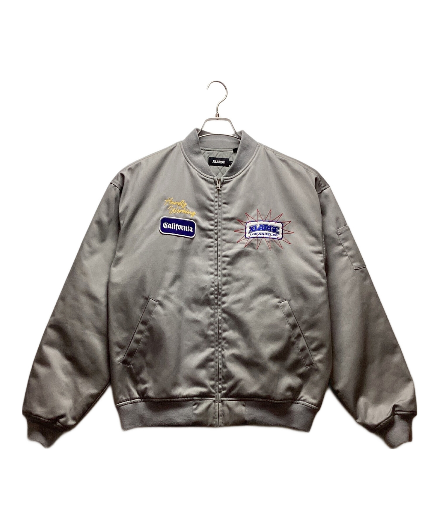 中古・古着通販】X-LARGE (エクストララージ) 中綿ジャケット グレー