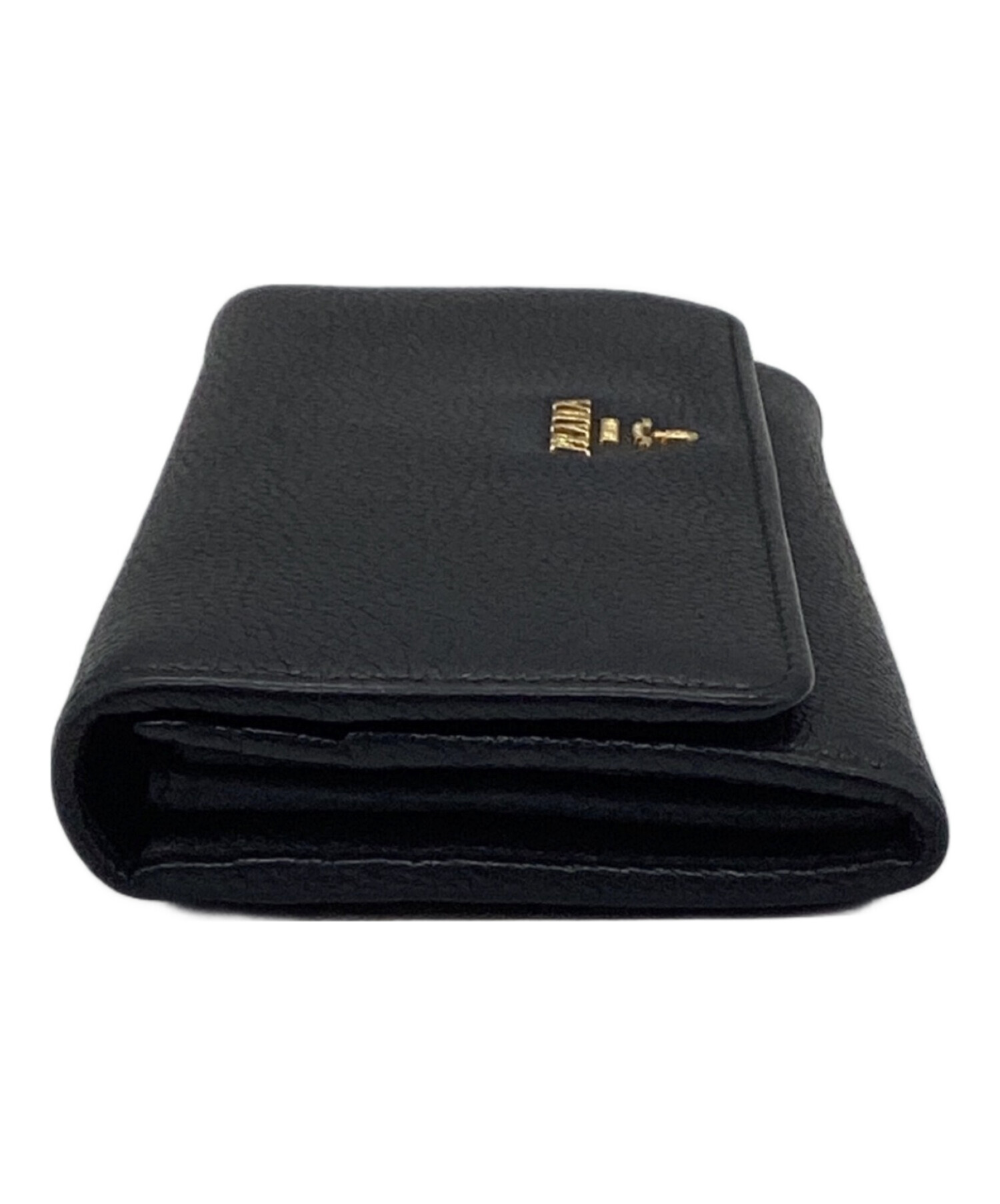中古・古着通販】PRADA (プラダ) 2つ折り財布 ブラック｜ブランド