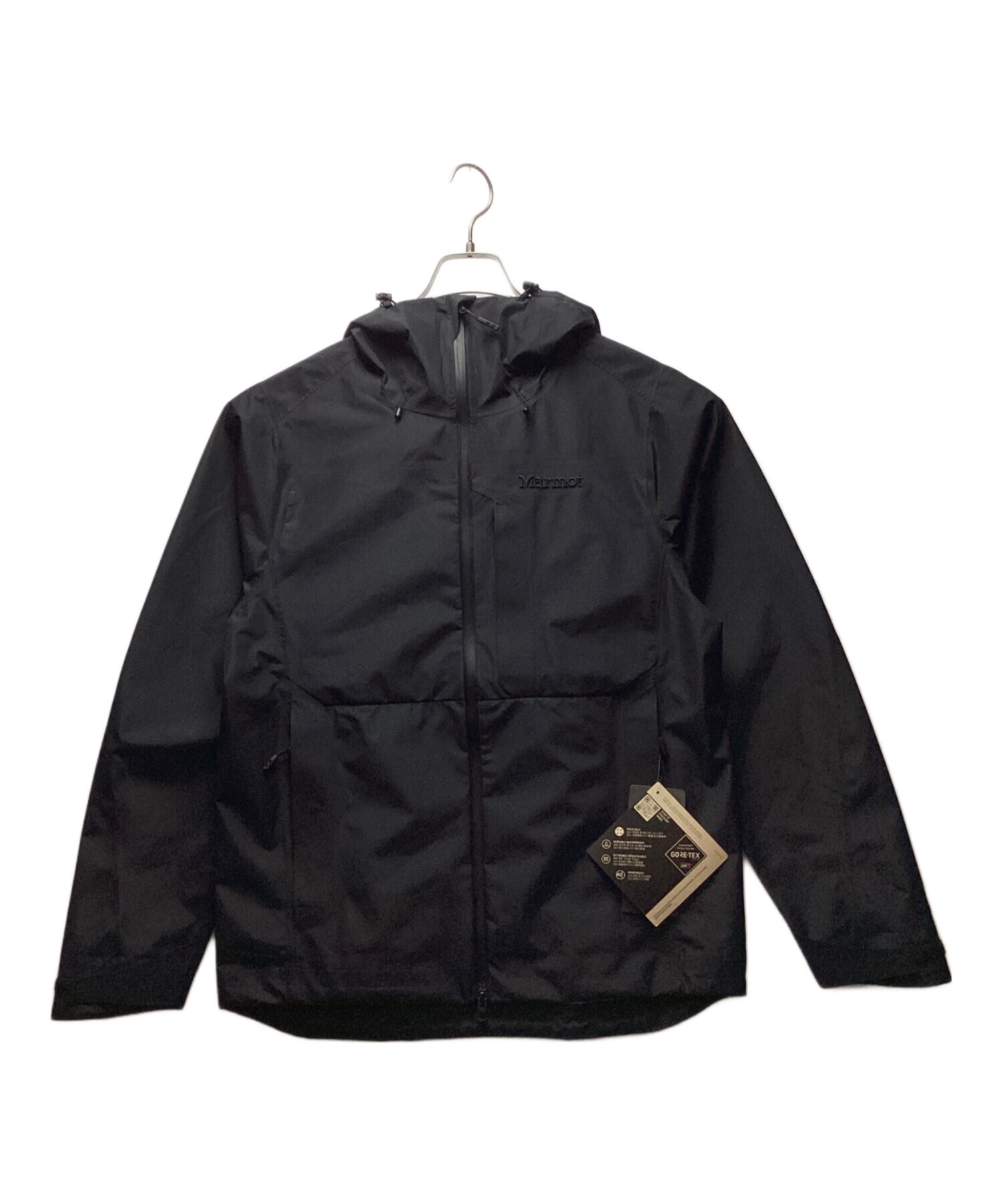 中古・古着通販】Marmot (マーモット) ジップパーカー ブラック サイズ