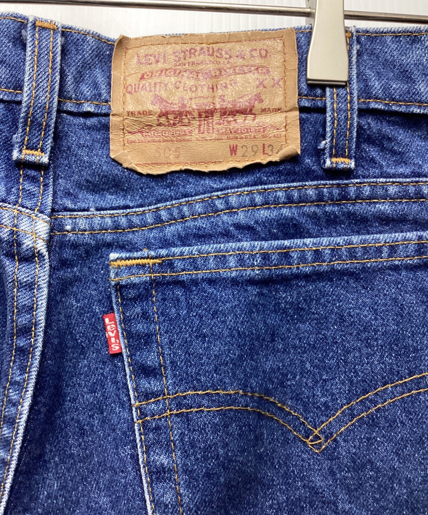 中古・古着通販】LEVI'S (リーバイス) デニムパンツ ネイビー サイズ