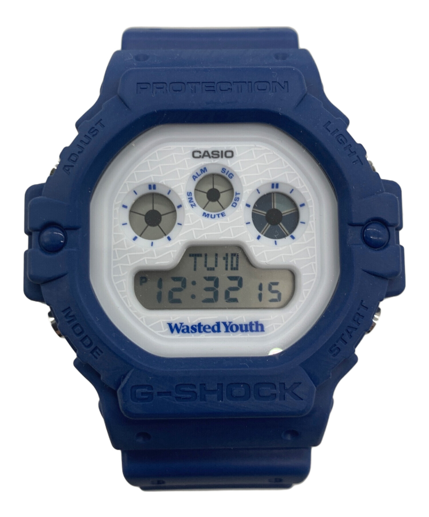 中古・古着通販】CASIO (カシオ) 腕時計 ブルー×ホワイト｜ブランド 