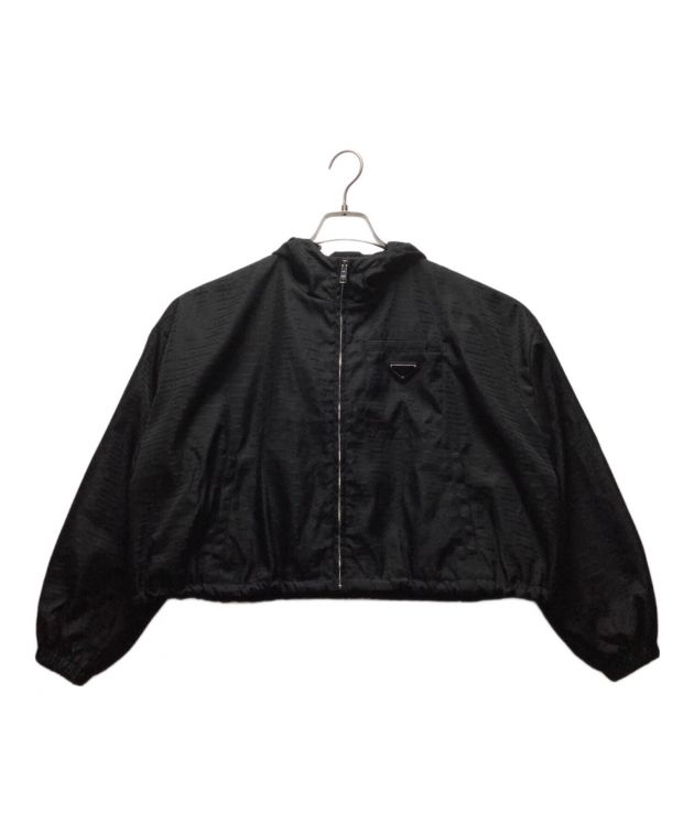 PRADAヴィンテージプラダ　レディースナイロンジャケット　ブラック38サイズ 中古・古着通販】PRADA (プラダ) ナイロンジャケット ブラック サイズ