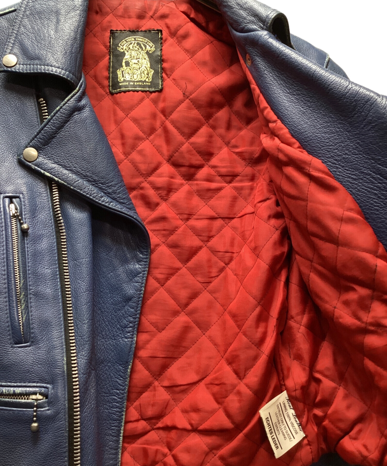 旧タグ666 ライダースジャケット36 MADE IN ENGLAND