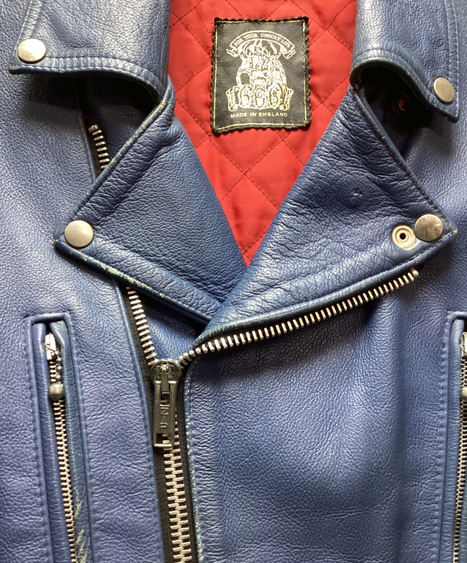 旧タグ666 ライダースジャケット36 MADE IN ENGLAND
