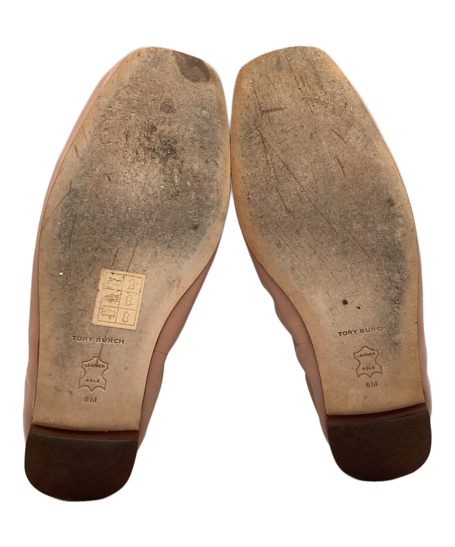 中古・古着通販】TORY BURCH (トリーバーチ) バレエシューズ ピンク