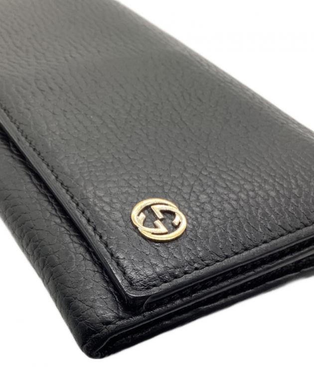 中古・古着通販】GUCCI (グッチ) 長財布 ブラック｜ブランド・古着通販 