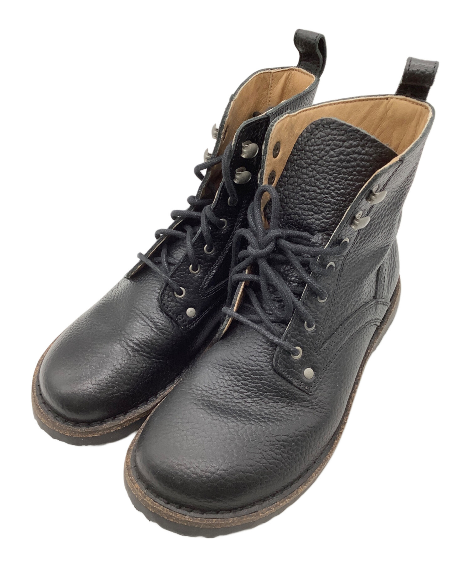 ビルケンシュトック/ロゴ/ウィングチップ/レザー/レースアップブーツ 中古・古着通販】BIRKENSTOCK (ビルケンシュトック) レースアップ