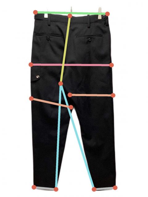 【値下】Tamme COMBAT SLACKS ブラック サイズ1 1003006175320003_drawn.jpeg
