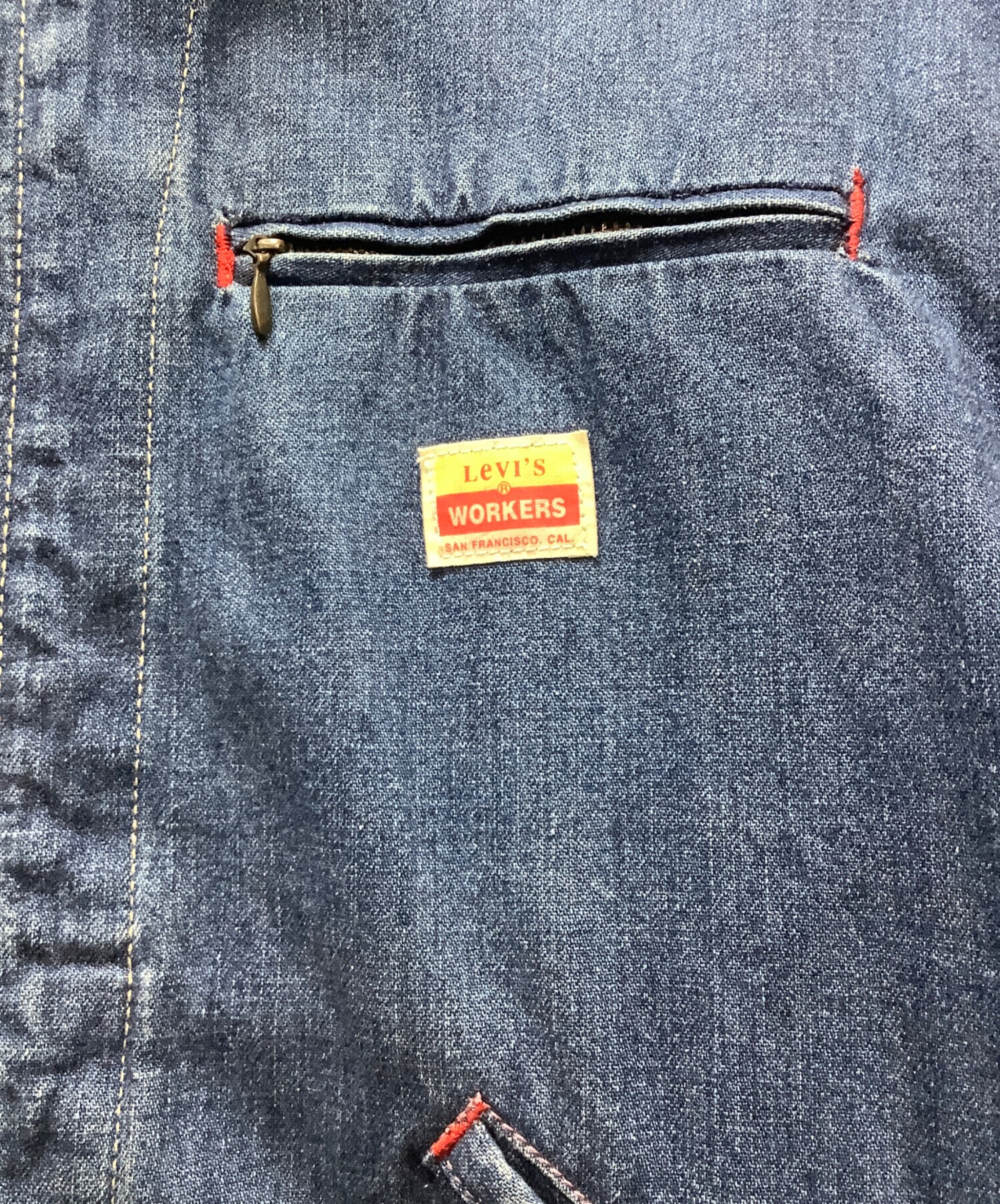 希少　リーバイス　workers デニムジャケット　ジップアップ　古着 70's Levi's ジップアップデニムジャケットお買取り！堺市 古着