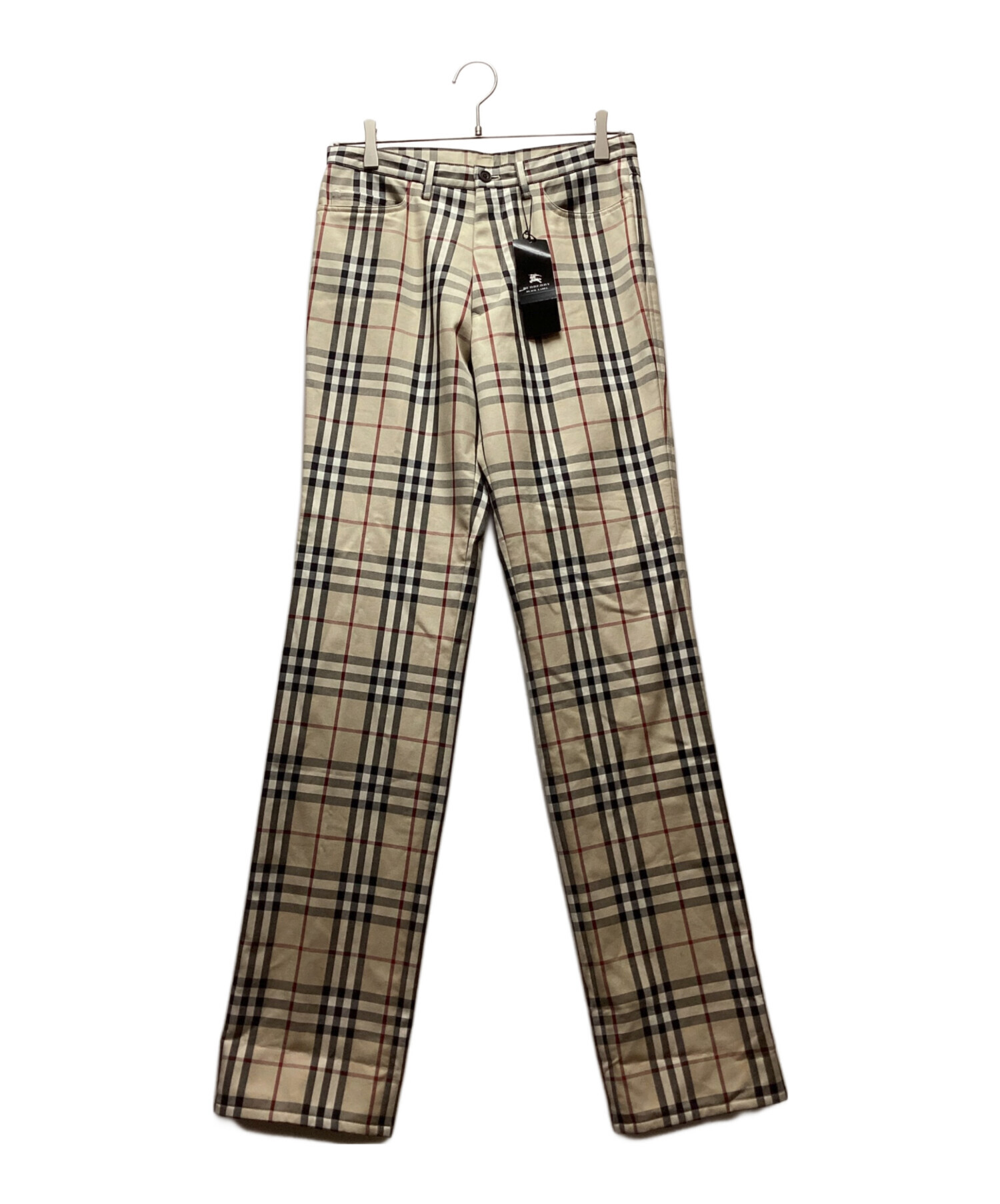 【激レア】バーバリーブラックレーベル ノバチェック コットンスラックス 日本製 BLACK LABEL BURBERRY ノバチェック パンツ バーバリーブラック
