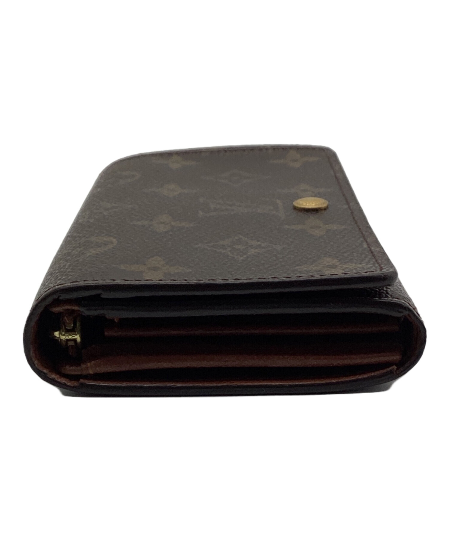 ほぼ未使用品　LOUIS VUITTON 二つ折り財布 モノグラム ブラウン 中古・古着通販】LOUIS VUITTON (ルイ ヴィトン) 2つ折り財布