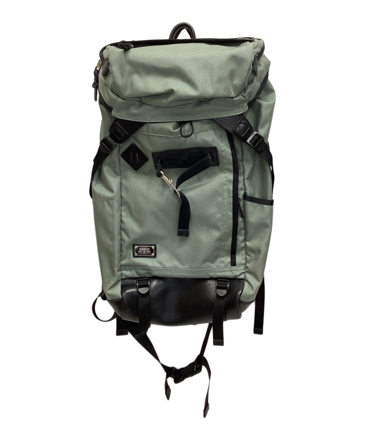 中古・古着通販】ASSOV (アッソブ) バックパック カーキ×ブラック 