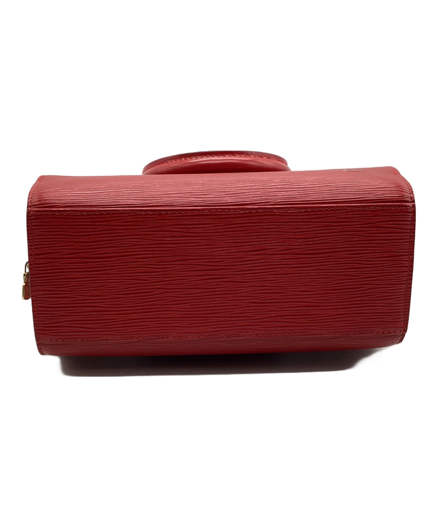 LOUIS VUITTON ハンドバッグ カスティリアンレッド 赤 ポーチ欠品 中古・古着通販】LOUIS VUITTON (ルイ ヴィトン) ハンドバッグ