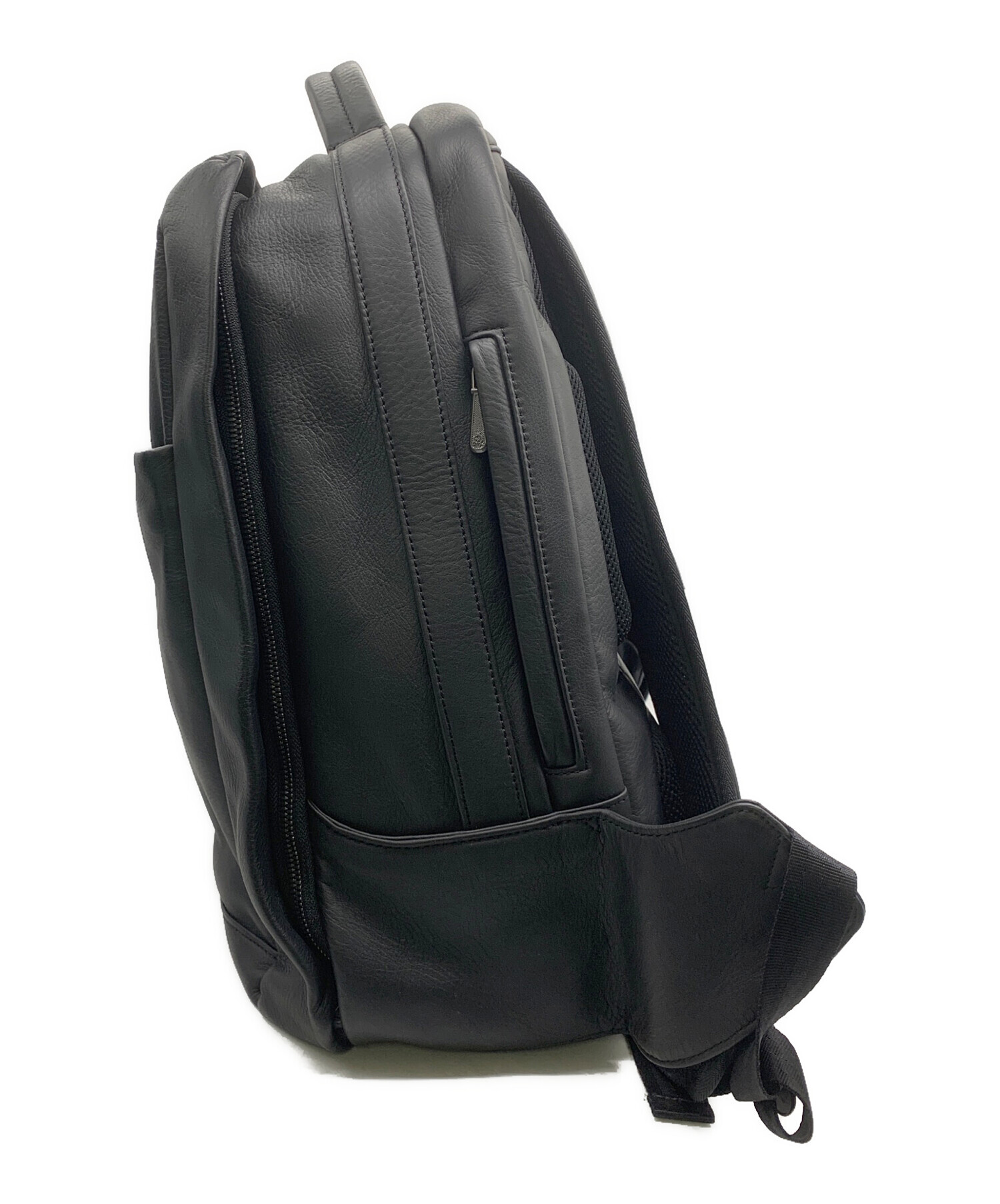 中古・古着通販】dunhill (ダンヒル) オールレザーリュック ブラック
