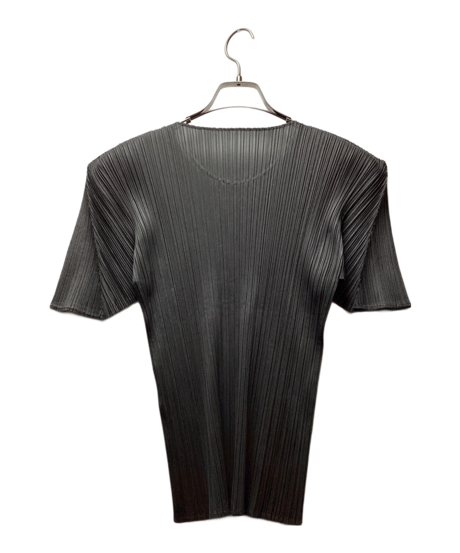 PLEATS PLEASE プリーツプリーズ】黒・半袖ブラウス・サイズ3