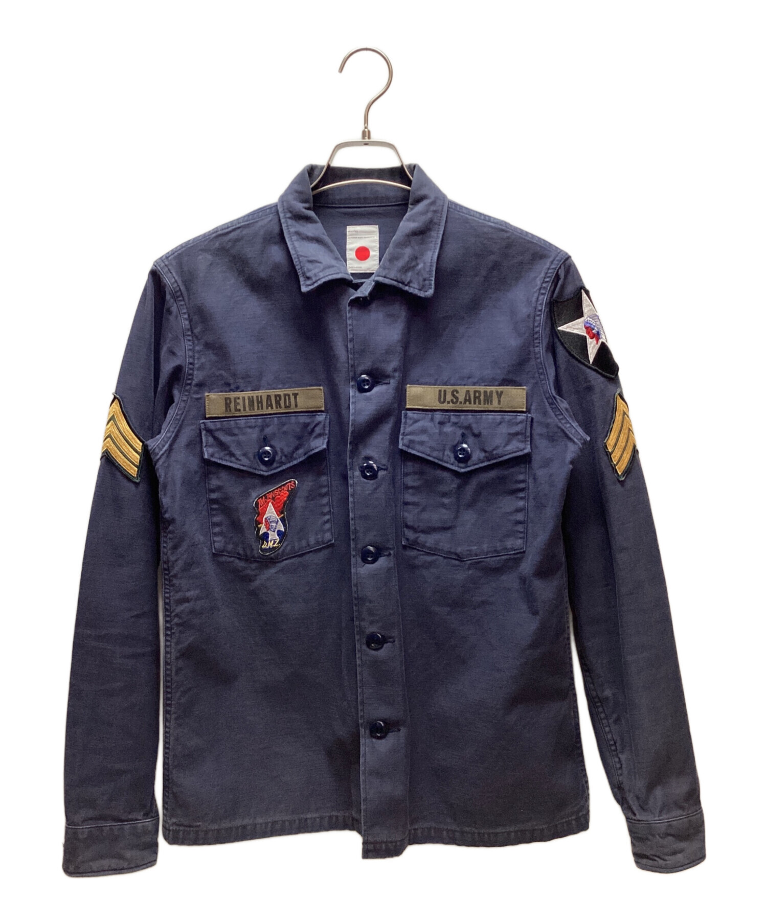 中古・古着通販】MARKA (マーカ) ミリタリーシャツ ネイビー サイズ 