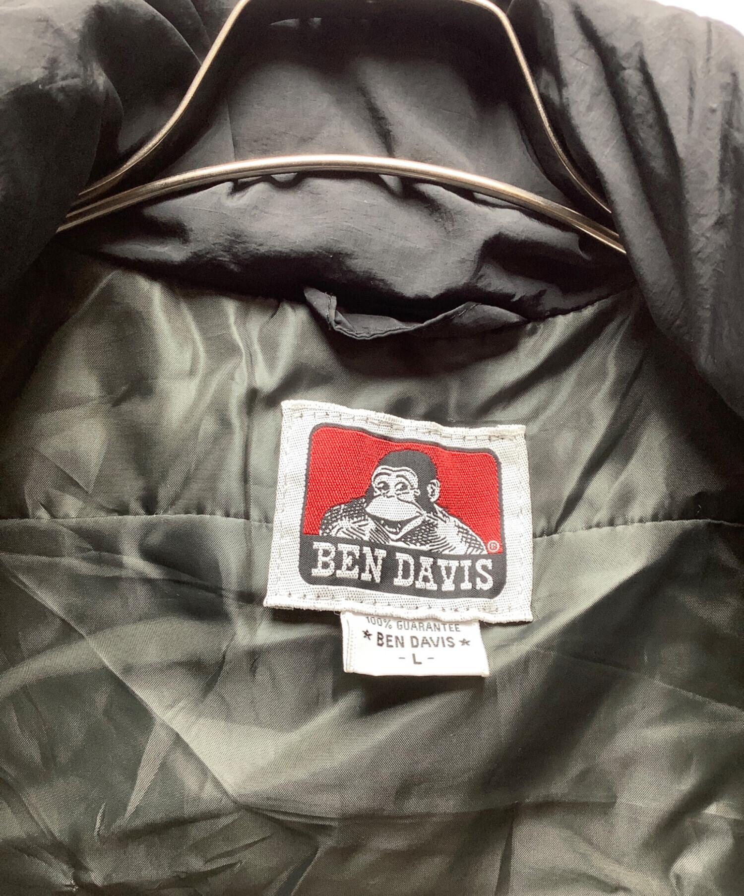 中古・古着通販】BEN DAVIS (ベンデイビス) 中綿ベスト ブラック 